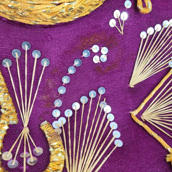 Pigalle Calidad Prestigio Luna Sombrero Vintage 1970s Mexico Velour Hat XXXXX - Picture 5 of 6